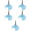 5St Snelle Breimachine Adapter Handle Plastic Eenvoudig Gebruik 8