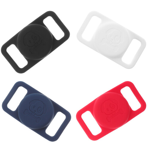 12Pièces Protège Silicone Compact Coloré Pour Collier Animal 1