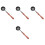 4Pièces Cire Bois Métal Noir Usage 9