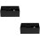 2St Hairdressing Tool Holder Zwart ABS Voor 6