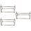 3Pcs Stainless Steel Forceps Rack Silver Durable Stand 7