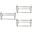 3Pcs Stainless Steel Forceps Rack Silver Durable Stand 6