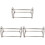 3Pcs Stainless Steel Forceps Rack Silver Durable Stand 2