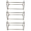 3Pcs Stainless Steel Forceps Rack Silver Durable Stand 8