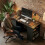 Homcom HOMCOM 120cm PC Table Workstation Computer Desk w/ Drawers, 3 Shelves Black 9