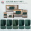 Homcom HOMCOM 2 Seater Sofa, Small Sofa with Wing Back, Thick Seat, Dark Green 6