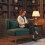 Homcom HOMCOM 2 Seater Sofa, Small Sofa with Wing Back, Thick Seat, Dark Green 8