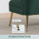 Homcom HOMCOM 2 Seater Sofa, Small Sofa with Wing Back, Thick Seat, Dark Green 5
