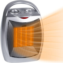Chauffage d'appoint portable avec poignée de transport, technologie de chauffage céramique PTC pour un chauffage rapide des petits espaces