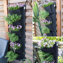 Outdoor Wall Planter Bag Vertical Garden Container 30L - Weatherproof & Durable