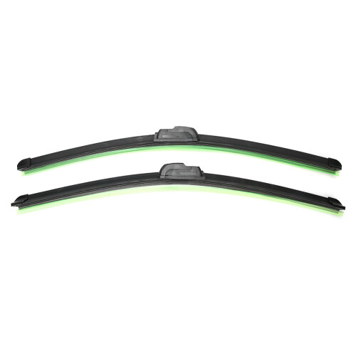 Easy Installation Windshield Wipers for Quick Replacement, Complete Set Replacement Wiper Blades with Wear Resistant ABS Frame, Factory Style Mount