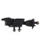 Kit de Trava de Capô para   TJ 2007-2016 Preto 4