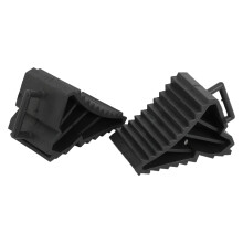 2Pcs Antislip Vehicle Car Truck Wheel Tire Chock Stop Block Black