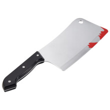 Couperet Sanglant, Faux Couteaux Accessoire de Couperet de Cuisine RéAliste pour les Accessoires de ScèNe de Jouets de Farce D'Halloween
