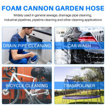 Portable High Pressure Water Nozzle Adjustable Metal Nozzle Washing Car Washer Garden Watering Hose Nozzle