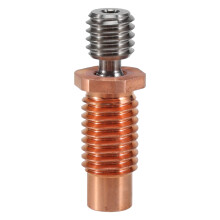 Buse D'Imprimante 3D BiméTallique Tout MéTal V6-TCrazy Heat Break Titane et Cuivre Gorge BiméTallique pour Chauffage Hotend V6 de 1,75 Mm