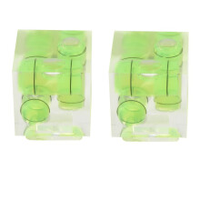 Triple 3-Axlig Hot Shoe Bubble Vattenpass Kompatibel för DSLR-Kamera (2-Pack)