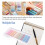 800 Pcs Sticky Index Tabs, 4 Sheets Morandi Strip Index Tabs, Writable Page Sticky Notes with Ruler for Page Marking 5