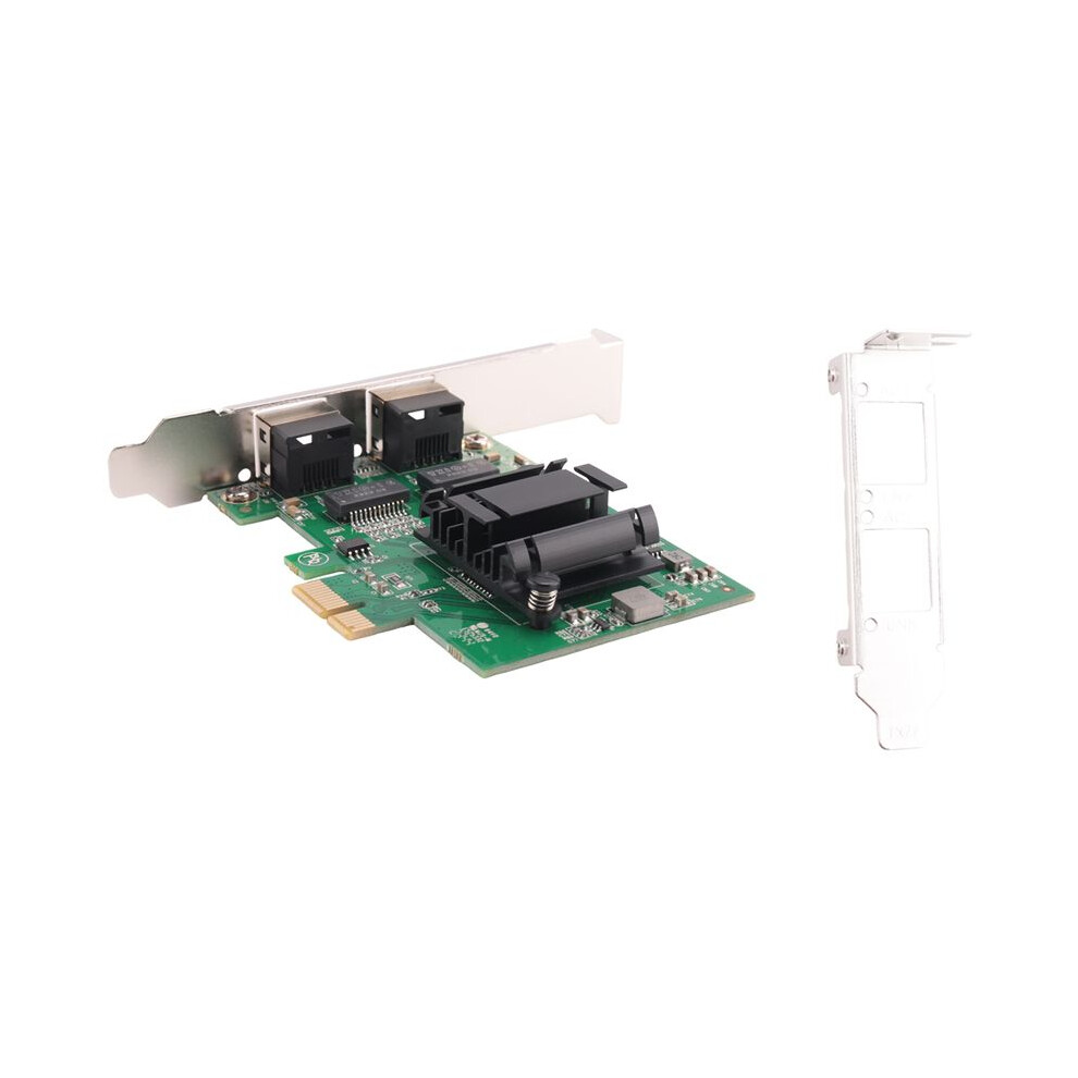 2-Port Gigabit Pcie Network Card 1000M Dual Pci Express Ethernet Adapter With 82571Eb Lan Nic Card For Windows 4713184318286