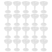 New Plastic Champagne Flutes Disposable - 20Pcs Clear Plastic Champagne Glasses for Parties Clear Plastic Cup