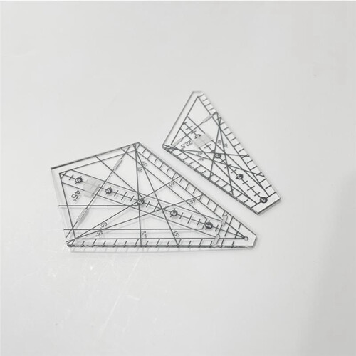 Acrylic Sewing Patchwork Ruler Squedge 22.5/45 Sewing Template Ruler Patchwork Quilting Ruler DIY Sewing Stencil Tool 1