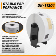 6 Roll Compatible Labels for DK-11201 Standard Address Labels 29mm x 90mm for QL-800 QL-810W QL-700