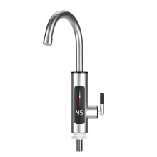 Electric Kitchen Water Heater Tap Instant Hot Stainless Steel Water Faucet Heater Cold Heating Faucet EU Plug,A
