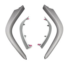1Set Center Air Vents Chrome Trim Strip for Altis 2007-2013 Dashboard Lower+Upper Trim Cover Silver Grey