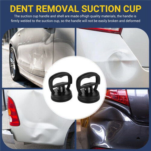 Dent Puller, 2 Pack Suction Cup Dent Puller Handle Lifter, Powerful Car Dent Removal Tools for Car Dent Repair, Glass 2