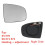 Left Side Rear View Mirror Side Mirror Glass Heated + Adjustment for  X5 E70 2007-2013 X6 E71 E72 2008-2014 2