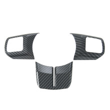 Koolstofvezel Stuurwieldecoratiebekleding voor JK Compass Grand Cherokee 2011-2017