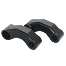 Paar Motorrad Spiegel Extender Riser Universal Lenker Halterung RüCkspiegel Heck Ansicht Abstandhalter Adapter M10 Schwarz