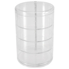 Aufbewahrung Box für Kinder Haar ZubehöR, Haar Nadel Kopf Seil Schmuck, Aufbewahrung Box für Gummi BäNder, Rotation der Transparenten Box