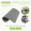 Large Silicone Pot Holder Square Thick Heat Insulation Pad Non-Slip Corrugated Kitchen Table Mat(Gray) 4