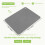 Large Silicone Pot Holder Square Thick Heat Insulation Pad Non-Slip Corrugated Kitchen Table Mat(Gray) 3