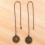 2Pcs Ceiling Fan Pull Chain Set Sun & Moon Pattern Pull Chains Extension Copper Beaded  Fan Pull Chain with Ornament 4