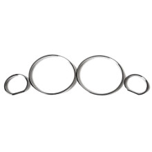 Autosnelheidsmeterafdekking Bezel Trim Dashboardmeterringset voor  E32 / E34-Modellen