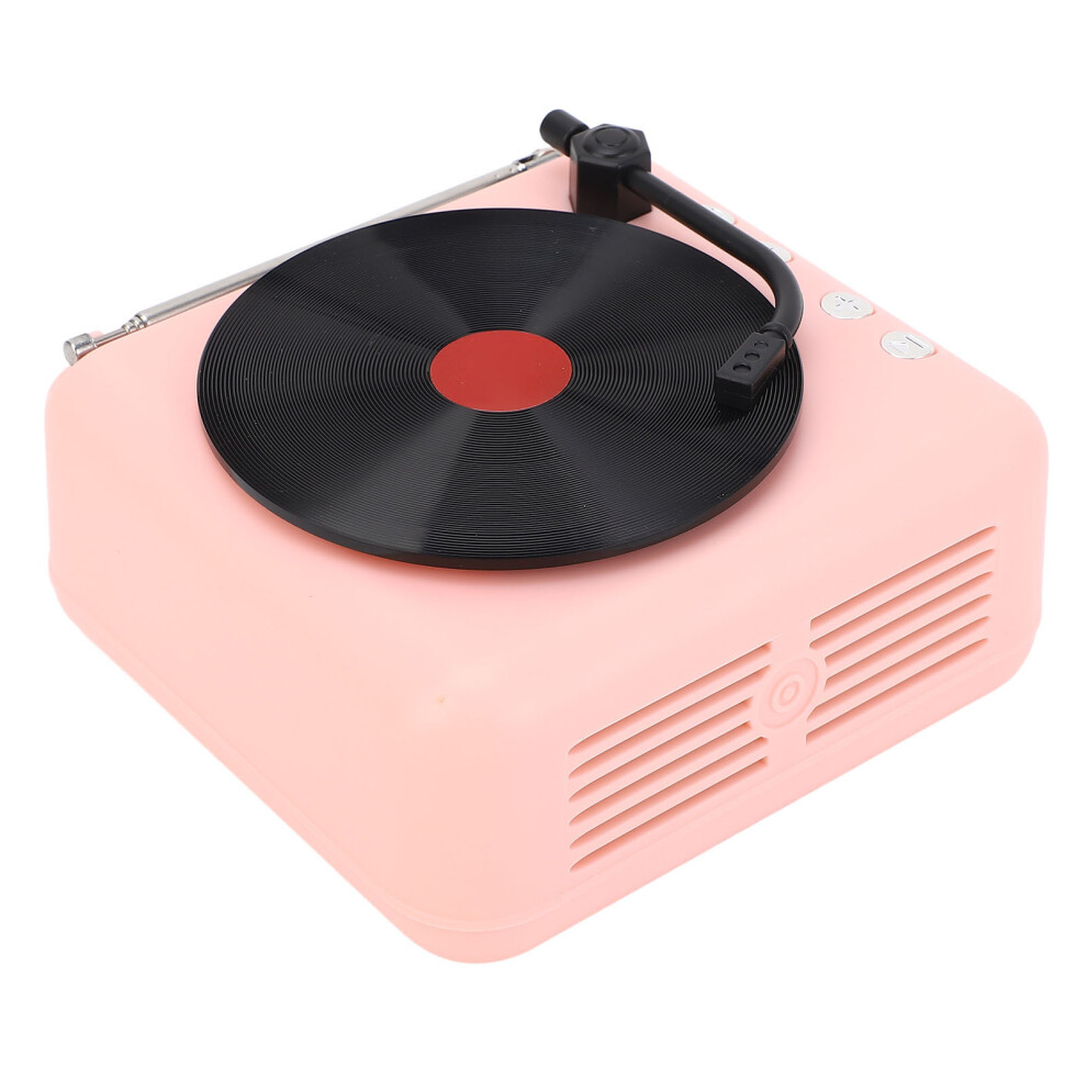 Retro Record Player Bluetooth Speaker 3.7V 1200Mah Roseate 8181385083900
