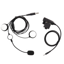 Geräuschreduzierendes Headset für Motorradhelme mit Spiraldesign und K-Steckerintegration für Langstreckenfahrer