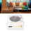 Retro Record Player Bluetooth Speaker 3.7V White 1200mAh 12
