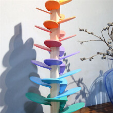 Spielzeug mit Musikbaum in Regenbogenform, Aus Holz mit Blütenblättern und Murmelbahn-, Tracking-Spielzeug, Pädagogisches Musikbaum-Spielzeug