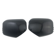 Fibra de Carbono Do Carro Espelho Retrovisor Lateral Capa GuarniçãO Moldura Espelho Lateral Tampas para L200 Triton 2006-2014