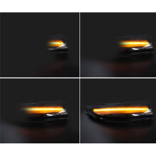 Dynamic Sequential LED Side Wing Rearview Mirror Lights Turn Signal Blinker Lamp for Fiesta ST B-Max 2008-2017
