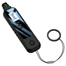 Détecteur portable de monoxyde de carbone avec écran LCD portable de 13,4 cm, noir/blanc