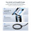 Portable Handheld CO Detector LCD Display 13.4cm Black/White 7