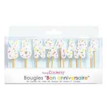 Set di candele - SCRAPCOOKING - 15 candele - Buon compleanno