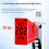 Portable Handheld CO Detector LCD Display 13.4cm Black/White 11