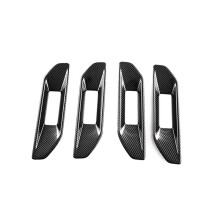 FöR Ranger 2023 2024 Car Inner DöRrhandtag KåPa Trim TillbehöR ABS Kolfiber