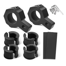 2Pcs Light Bar Mount Kit 19-30mm Universal Work Light Tube Clamp Mounting Brackets Motorcycle Brackets 0.75 1 1.25Inch
