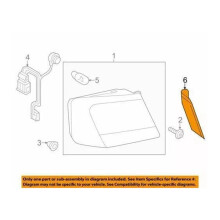 1Pair Rear Outer Tail Light Trim Plate 4G5945253 4G5945254 LHD for A6 Quattro 2012-2018 C7 Trunk Rain Gutter Cover